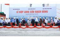 Hợp long cầu Bạch Đằng nối liền Hải Phòng-Quảng Ninh