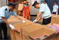 Cục Hải quan Hải Phòng bắt giữ 2,5 tấn lá khát tại Cảng Nam Hải- Đình Vũ.