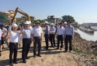 Phó Chủ tịch Thường trực UBND thành phố kiểm tra tiến độ Dự án Chỉnh trang lại sông Tam Bạc