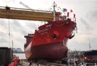 Công ty đóng tàu Phà Rừng hạ thủy tàu chở dầu/hóa chất 6.500 DWT