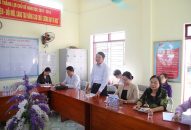 Phó Chủ tịch UBND thành phố Lê Khắc Nam kiểm tra tại Trường tiểu học Lý Học (Vĩnh Bảo)