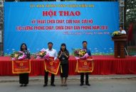 Hội thao kỹ thuật chữa cháy lực lượng PCCC dân phòng quận Kiến An Đội tuyển phường Tràng Minh giành giải Nhất toàn đoàn