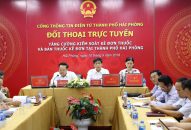 Đối thoại trực tuyến “Tăng cường kiểm soát kê đơn thuốc và bán thuốc kê đơn tại thành phố Hải Phòng”