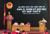 Khai mạc kỳ họp thứ 6 HĐND quận Kiến An khóa IV, nhiệm kỳ 2016-2021