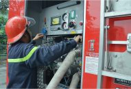 Công an quận Lê Chân: Đưa vào sử dụng xe chữa cháy công nghệ cao CAFS