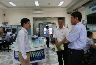 Sở Thông tin và Truyền thông kiểm tra công tác phòng chống cơn bão số 4 năm 2018 tại một số đơn vị bưu chính, viễn thông trên địa bàn