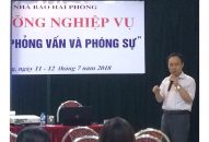 Hội Nhà báo thành phố tổ chức lớp bồi dưỡng nghiệp vụ thể loại “Phỏng vấn và phóng sự”