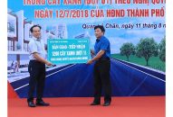 Quận Lê Chân đồng loạt ra quân trồng cây xanh theo cơ chế hỗ trợ của thành phố