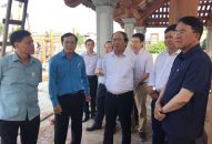 Bí thư Thành ủy, Chủ tịch HĐND thành phố kiểm tra tiến độ Dự án Nhà tưởng niệm đồng chí Nguyễn Đức Cảnh