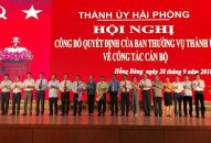 Công bố Quyết định về công tác cán bộ chủ chốt Quận ủy Hồng Bàng