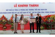 Doanh nghiệp Sơn Trường xây trường học tặng xã Nam Sơn (huyện An Dương)