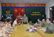 Đại tá Nguyễn Quốc Hùng, Phó giám đốc CATP kiểm tra công tác phòng chống cơn bão số 6