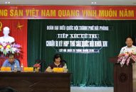 Đoàn đại biểu Quốc hội thành phố Hải Phòng: Tiếp xúc cử tri, chuẩn bị kỳ họp thứ Sáu, Quốc hội khóa XIV