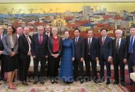 Phó Bí thư Thường trực Thành ủy tiếp xã giao Đoàn đại biểu cấp cao Đảng Cánh tả Đức