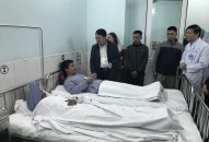 Lãnh đạo thành phố thăm, động viên các nạn nhân vụ nổ tại nhà máy thép Dragon