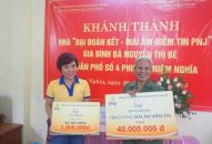 Phường Niệm Nghĩa, Lê Chân: Khánh thành nhà Đại đoàn kết cho hộ nghèo