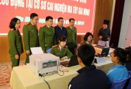 Phòng PC06-CATP: Cấp CCCD lưu động tại Cơ sở cai nghiện ma túy Gia Minh
