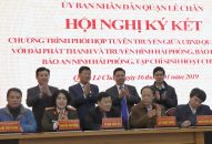 Quận Lê Chân: Ký kết chương trình phối hợp tuyên truyền với các cơ quan báo chí