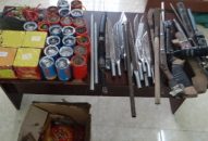 CAQ Dương Kinh Thu hồi 37 kg pháo, 9 dao kiếm các loại