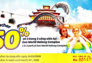 Hành khách bay đến và đi sân bay Vân Đồn sẽ được nhận voucher giảm giá vui chơi tại Sun World Halong Complex