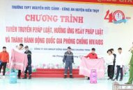 Tập huấn kĩ năng PCCC cho gần 1.000 học sinh Trường THPT Nguyễn Đức Cảnh (Kiến Thụy)