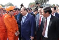 Thủ tướng Nguyễn Xuân Phúc thăm và chúc tết công nhân Cảng Hải Phòng