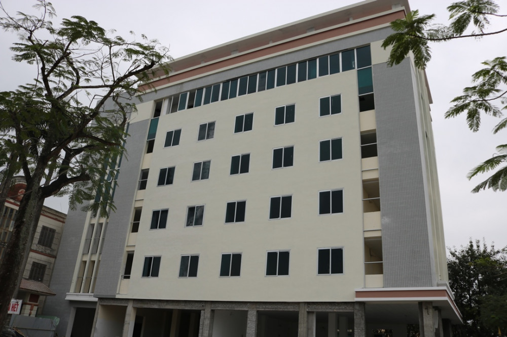 trụ sở hành chính HĐND- UBND huyện An Dương hoàn thành phần xây lắp
