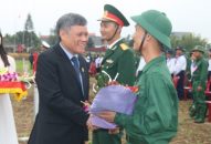 Phó Chủ tịch Thường trực UBND thành phố Nguyễn Xuân Bình dự lễ giao nhận quân năm 2019 tại huyện An Dương