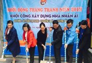 Quận đoàn Kiến An: Khởi công xây dựng Nhà nhân ái