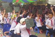 Trường Tiểu học Áng Sơn (An Lão): Tổ chức chuyên đề “Chúng em với an toàn giao thông”