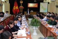 Đồng chí Lê Văn Thành- Bí thư Thành ủy, Chủ tịch HĐND TP làm việc với huyện Tiên Lãng