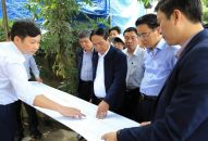 Bí thư Thành ủy kiểm tra một số dự án trọng điểm về hạ tầng giao thông huyện Tiên Lãng, Vĩnh Bảo