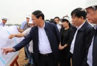 Bí thư Thành ủy Lê Văn Thành kiểm tra một số dự án trên địa bàn huyện Tiên Lãng, Vĩnh Bảo