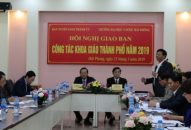 Giao ban công tác khoa giáo thành phố
