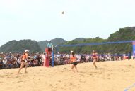 Sôi nổi, hấp dẫn giải bóng chuyền bãi biển nữ Hải Phòng mở rộng năm 2019 tại Cát Bà