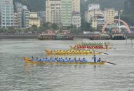 Đội Thủy Nguyên vô địch Giải đua thuyền rồng huyện Cát Hải mở rộng năm 2019