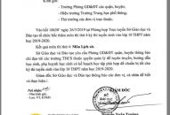 Lịch sử là môn thi thứ 4 kỳ thi tuyển sinh vào lớp 10 THPT năm học 2019 – 2020