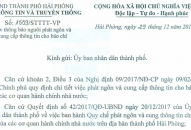 Thông báo người phát ngôn và cung cấp thông tin cho báo chí của Sở Thông tin và Truyền thông Hải Phòng