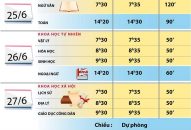 Lịch thi Trung học phổ thông quốc gia năm 2019