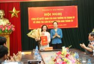 Đồng chí Đào Khánh Hà giữ chức vụ Trưởng Ban Tuyên giáo Thành ủy