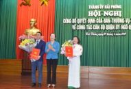 Công bố Quyết định của Ban thường vụ Thành ủy về công tác cán bộ Quận ủy Ngô Quyền