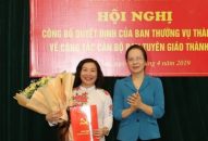 Nhân sự mới:  Đồng chí Đào Khánh Hà giữ chức vụ Trưởng ban tuyên giáo Thành ủy