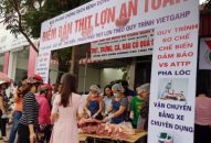 Mở 4 quầy bán thịt lợn an toàn dịch bệnh tại huyện Kiến Thụy