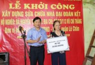 Quận Lê Chân:  Khởi công sửa chữa 2 nhà “Đại đoàn kết” tặng hộ nghèo