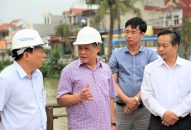 Lãnh đạo thành phố kiểm tra tiến độ thực hiện Dự án cải tạo đường nối cầu Lạng Am, Nhân Mục huyện Vĩnh Bảo