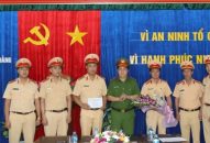 CATP khen thưởng Trạm Kiểm soát giao thông Bạch Đằng