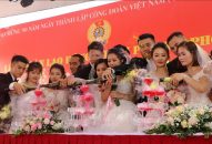 Lễ cưới tập thể của 10 cặp đôi công nhân lao động Hải Phòng