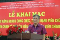184 thí sinh tham dự Kỳ thi nâng ngạch công chức, thăng hạng viên chức