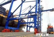Cảng quốc tế Hải Phòng đón tàu container lớn nhất từ trước đến nay