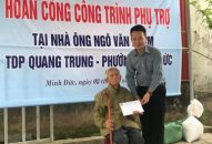 Phường Minh Đức (Đồ Sơn): Hoàn công công trình phụ trợ cho gia đình có hoàn cảnh khó khăn